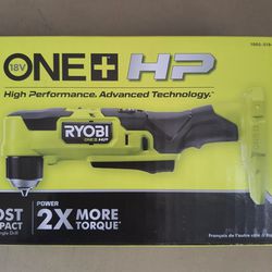 Ryobi 18v Brushless Compact Right Angle Drill. Brand New. Tool Only. Does not include battery. 
