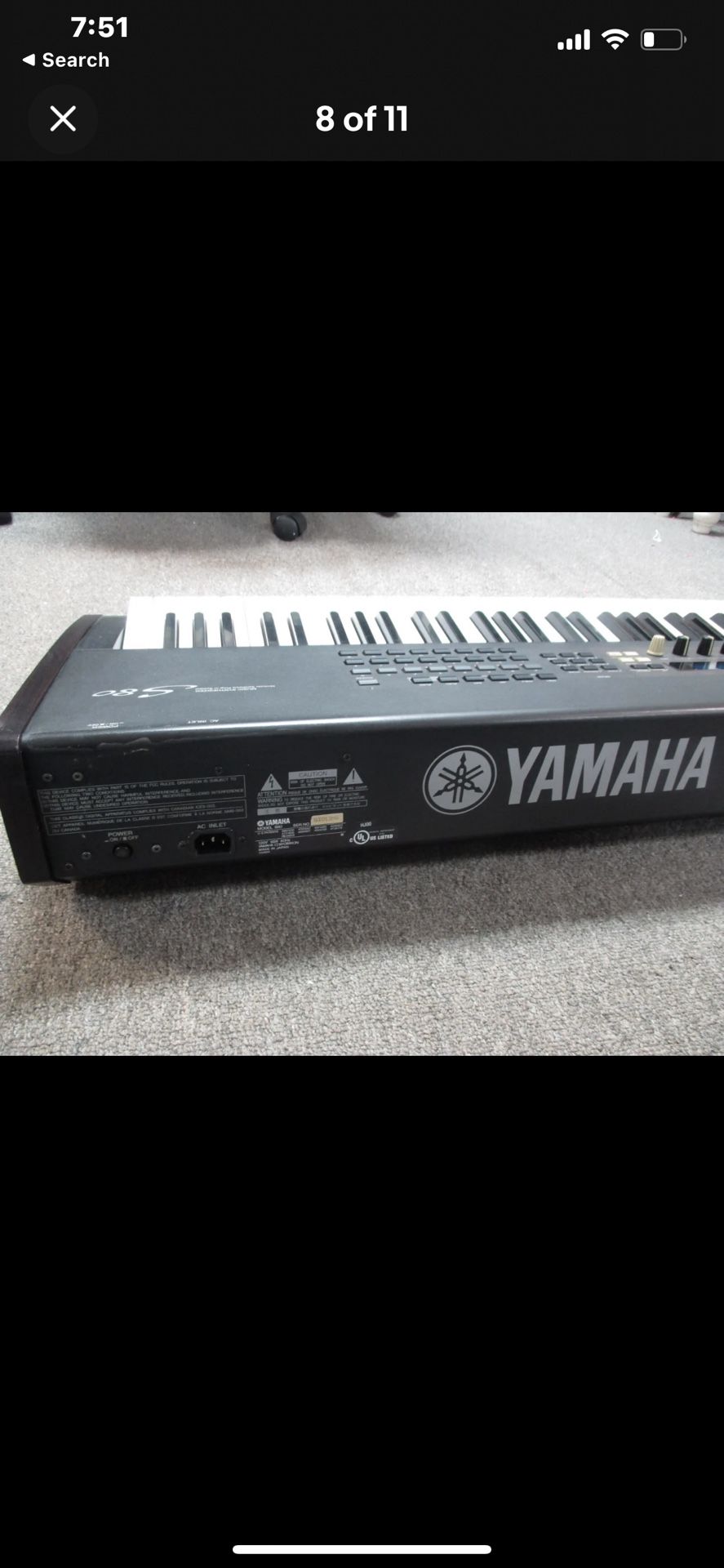 Yamaha S80 Keyboard