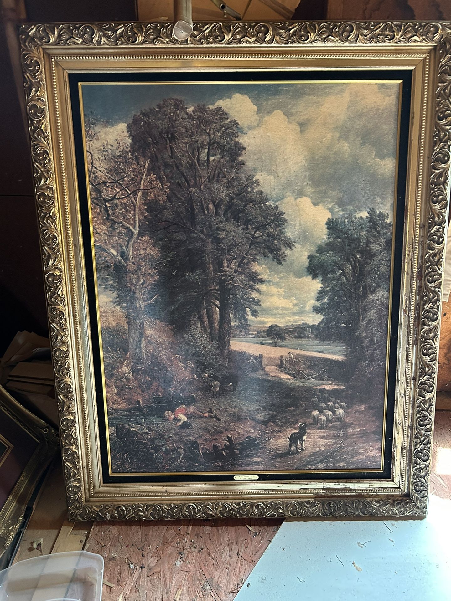 Vintage John Constable Oil Painting 