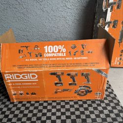 Ridgid 18 Volt Tool Combo New! 