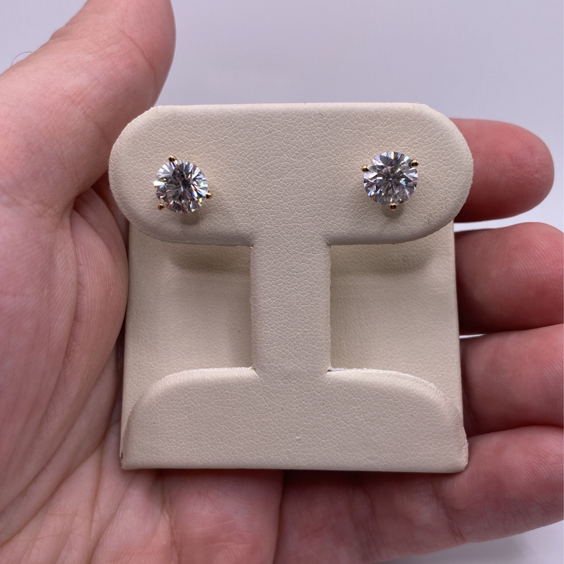 Natural Diamond Studs (3.33 C.t) Certified!