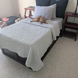 Pottery Barn Twin Storage Bed with Basket Drawers