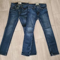 Boys Abercrombie Jeans Size 14 and 16 Skinny 