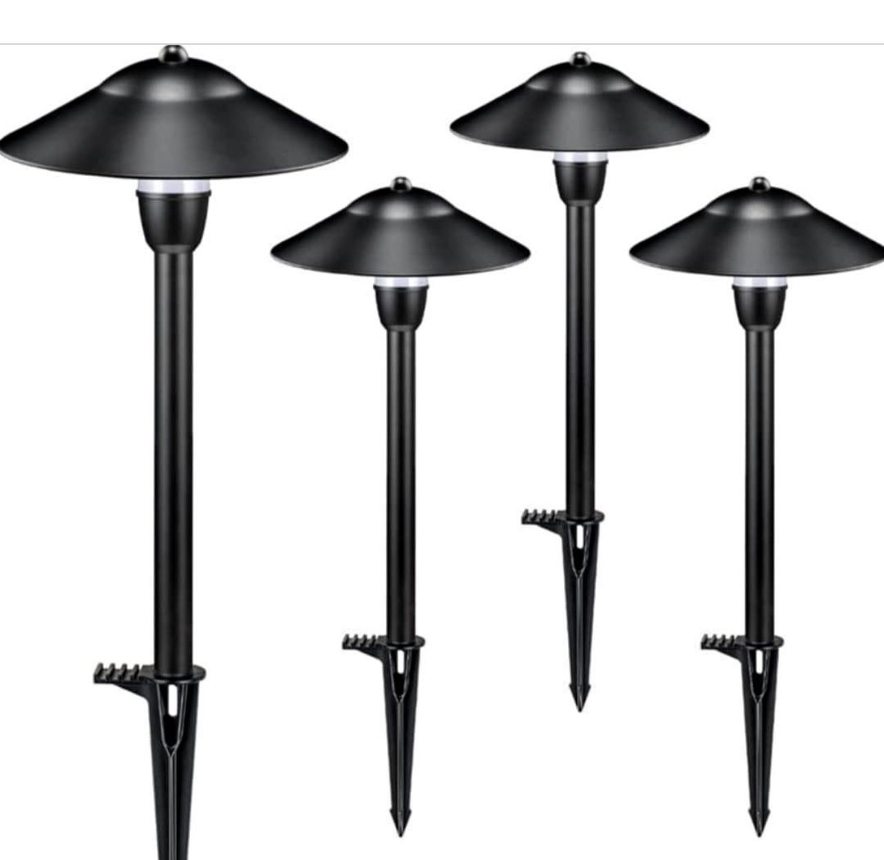 NVIE Low Voltage LED Pathway Lights, Low Voltage Landscape Lights, 3W 12-24V 3000K Landscape Lighting, Die-Cast Aluminum Waterproof Path Lights for Pa