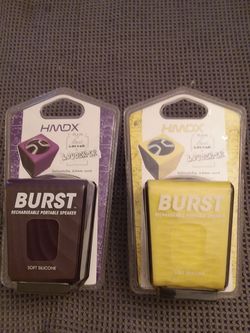 Two portable loudspeakers