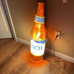 1987 -  36” Plastic Busch Beer Lighted Sign Thumbnail