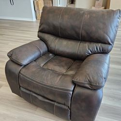 Rocker Recliner Leather Sofa