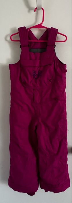 Burton pink snow bib - 4T