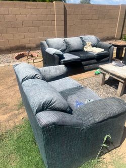 Two sofas couches