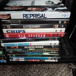 82 BLU RAY DVD'S & DVD'S. VARIETY!! COMEDY, HORROR, DRAMA, ACTION, AND MORE! 