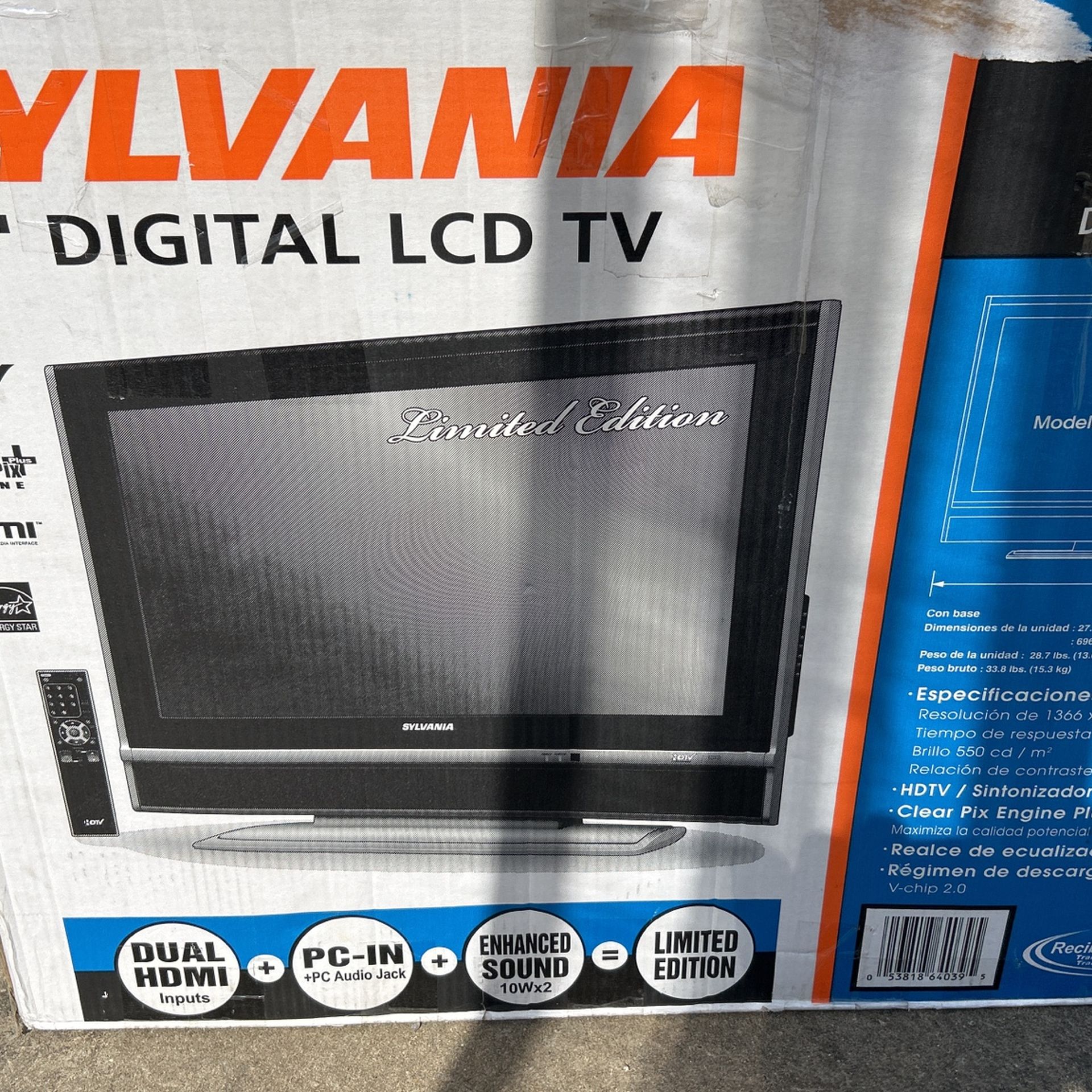 Sylvania 26” TV
