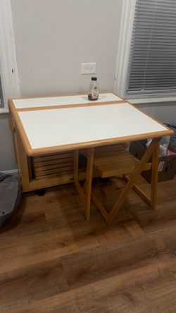 expandable dining room set with three chairs