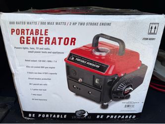 900 watt max portable generator