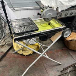 7" 1-3/4 HP OVERHEAD WET TILE SAW WITH STAND