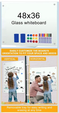 Dry Erase Magnetic Glass Whiteboard