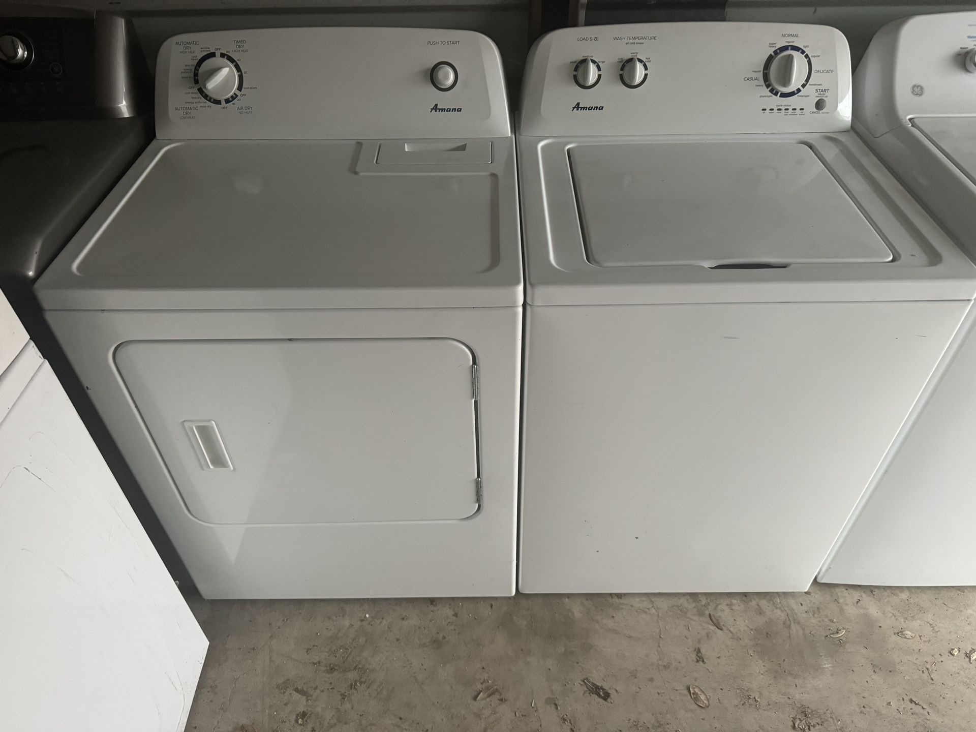 Amana Washer And Amana Electric Dryer