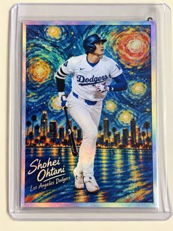 Shohei Ohtani Los Angeles Dodgers Holographic Art Card