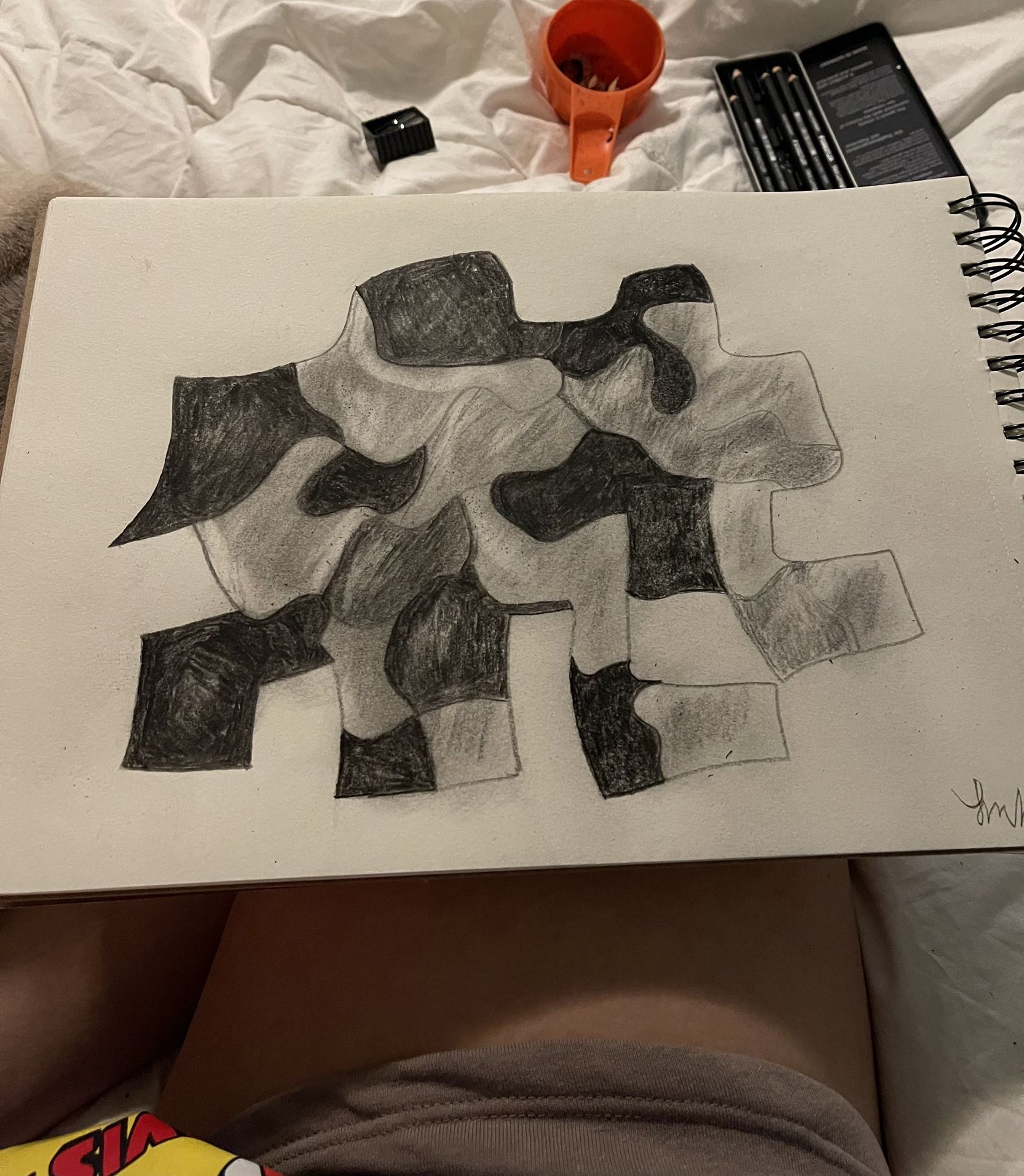 Abstract Pencil Art Drawing 
