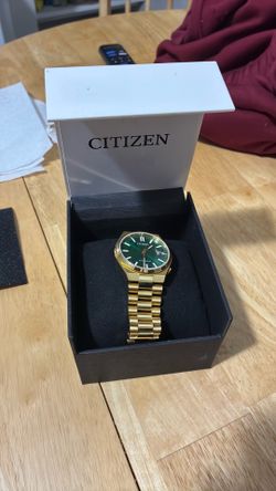 Citizen Green Face Analog Men’s Wrist Watch
