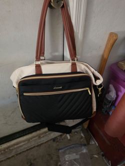 2 office bag tote with wheel like new both $20