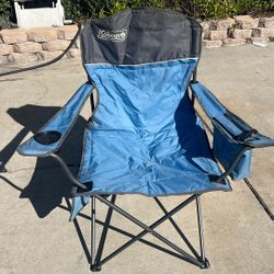 Coleman Camping Chair With Cooler Attached Like New!