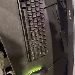 razor keyboard and logitech mouse