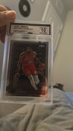 Joel Embiid 2025 Topps Chrome #149 GCG Gem Mint 10