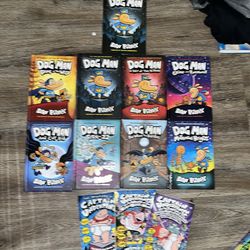 DOG MAN BOOKS & captain underpants