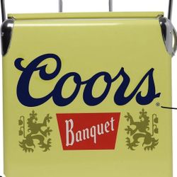 Coors Banquet Retro Ice Chest Cooler With Bottle Opener 13L (14 Qt)