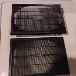 Vintage Jensen 6x9 plastic automotive speaker grilles, pair
