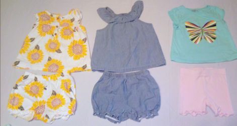BABY GIRL 18 PIECE SUMMER WARDOBE