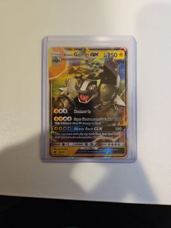 Alolan Golem Gx 102/111 Crimson Invasion Full Art Pokemon