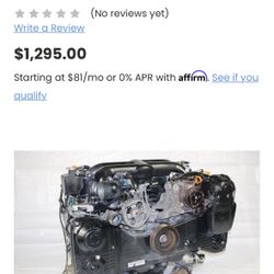 Subaru 06-14 Non Sti Engine 