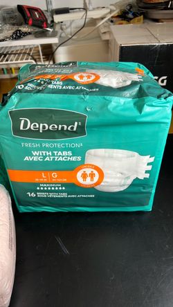 Depend Fresh Protection Briefs with Tabs Large