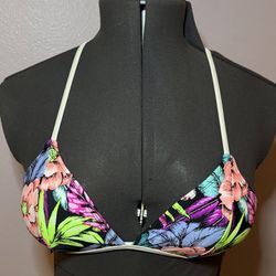 Tropical Floral Print Bikini Set M