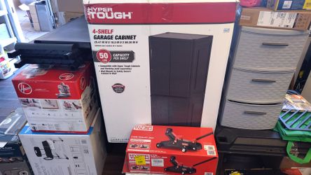 Hyper Tough 4-Shelf Garage Cabinet