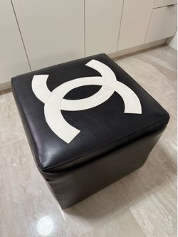 Boutique luxury Inspired channel ottoman  18” by 18