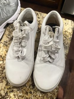 All white vans  size 8.5