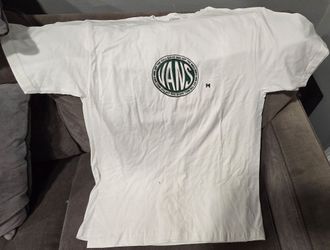 Vans White Graphic T-Shirt Medium