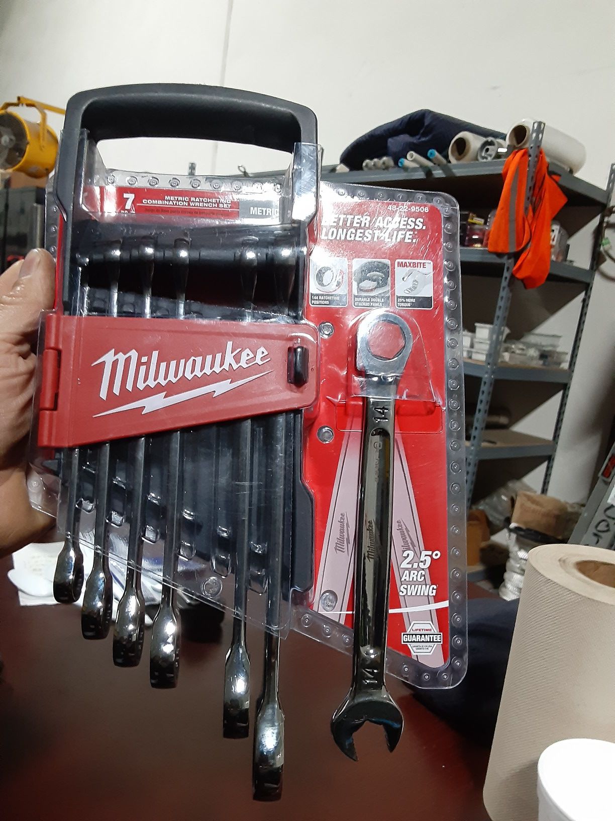MILWAUKEE 7pc Metric Ratcheting Wrench Set