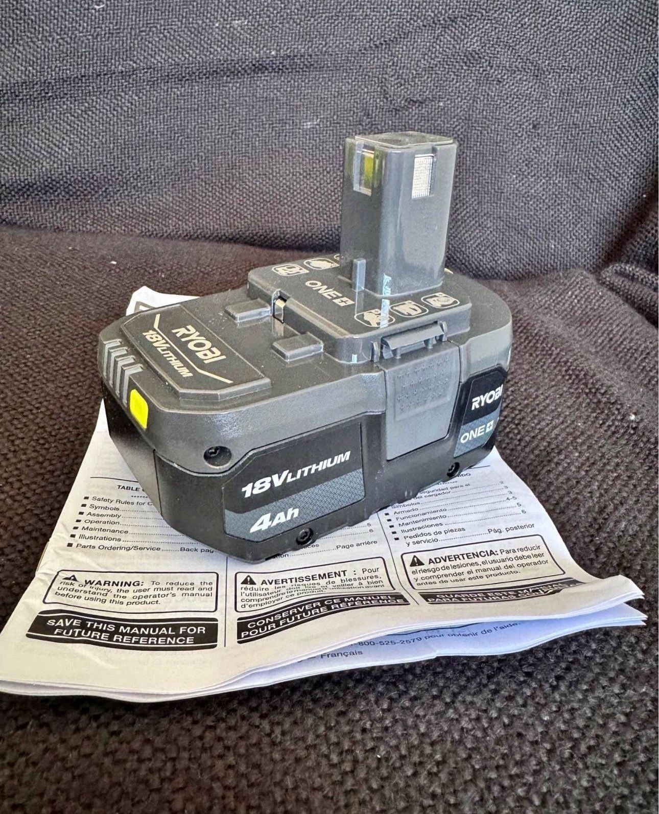 🔥 New Ryobi 18V 4ah Battery
