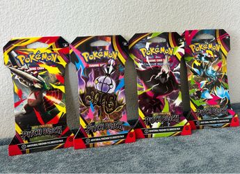 Pitch Black Individual Booster Pack Sleeve Mega Evolution Pokemon TCG Sealed
