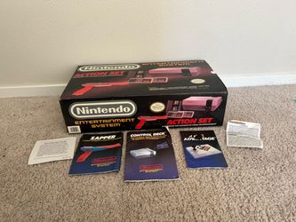 Nintendo Entertainment System Action Set Box with Manuals