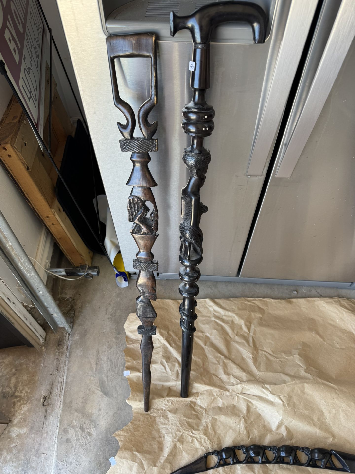 Malawi Africa Walking Sticks/Decorative Knives