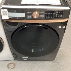 Samsung Front Load Electric Washer in Black with SmartThings App and Wi-Fi Connectivity