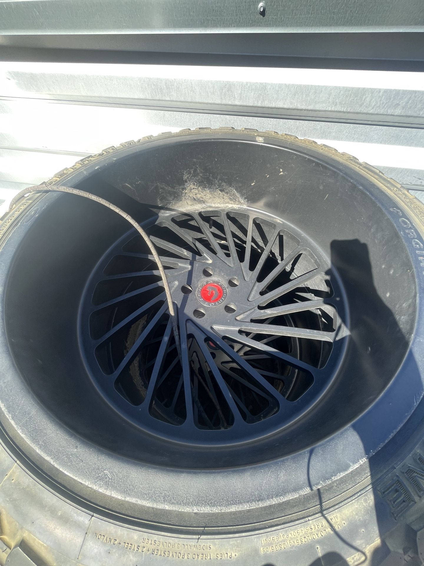 37x 13.50R26LT wheels on 27 inch forgiato rims