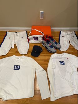 Official New York Giants Nike Equipment Lot