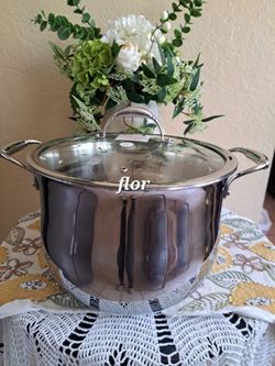OLLA DE 15 QT DE ACERO INOXIDABLE TRI PLY PRINCESS HOUSE 🌷⚘️