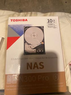 Toshiba N300 Pro 10TB NAS Hard Drive