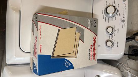 Box of pendaflex file folders open box